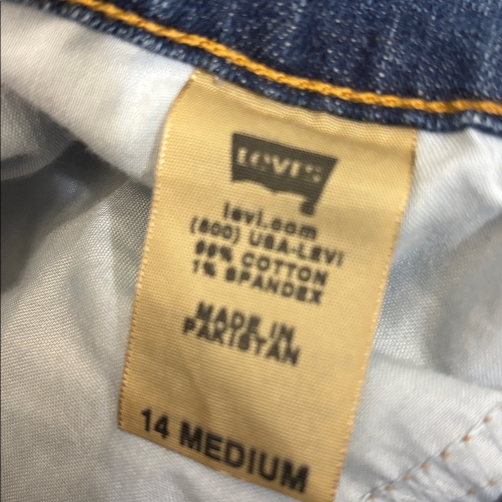 Levi's 505 Jeans women’s size 14 blue straight leg levis 505 Y2k - Picture 11 of 15